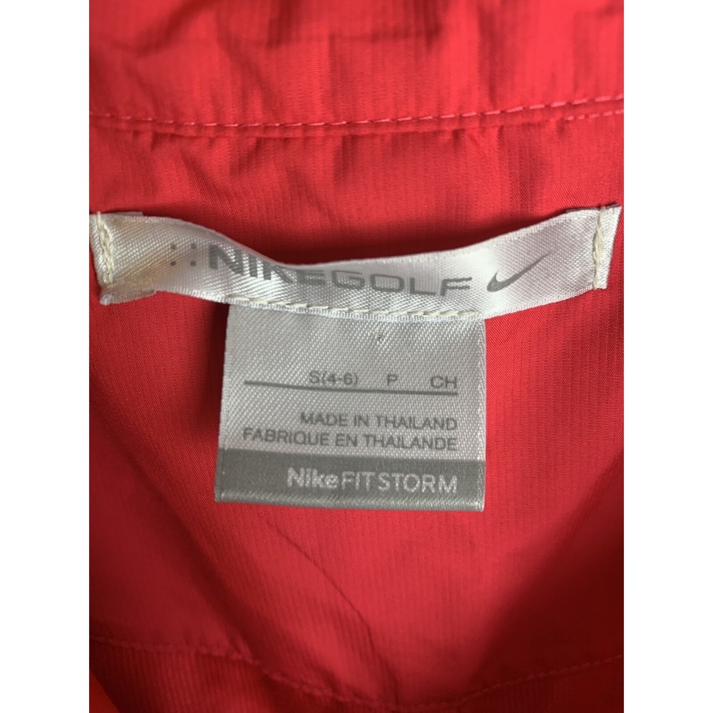 Nike Golf Fit Storm Women's Sm (4-6) Windbreaker Jacket Hooded Zip Collar Pink - Picture 5 of 10